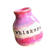Cute Miniature Cats Whiskers Vases Pet Hair-Pink resin vase