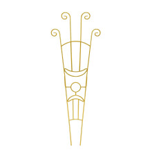 Creative Moon Design ijzeren plantenstandaard voor het-Goud