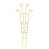 Artistic Iron Plant Support Moon Shape Trellis For-Gold 1