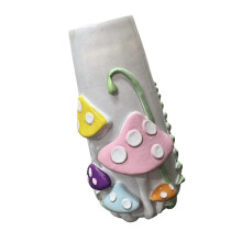 Mushroom Vases for Flower,5.9inch Rainbow Stylish Mushroom-B