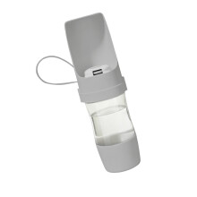 Practical Dog Water And Food Holder For Walking Trip-Gray