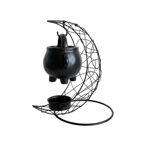 Ceramic Essential Oil Burners Wax Melt Burners-Black