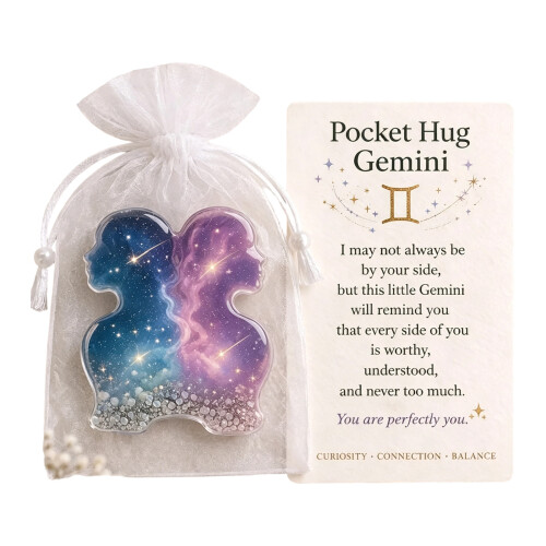 Emotion Support Card With Acrylic Astrological Charm For-C