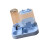 Elevated Pet Feeders With Dish Bowl And Automatic Water-Blue 1