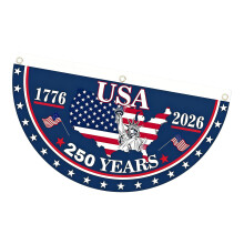 American 1776-2026 Anniversary Patriotic Banners Flag For-1