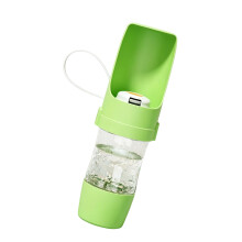 Practical Dog Water And Food Holder For Walking Trip-Green
