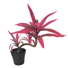 Faux Plastic Cordyline Dracaena Bamboos-S type Purple. leaf.