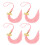 2026 Commemorative Tassels For Graduation Cap-Pink 4PCS 1