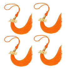 Polyester Graduation Tassels 2026 Edition Secure-Orange 4PCS