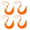 Polyester Graduation Tassels 2026 Edition Secure-Orange 4PCS 1