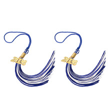 2026 Graduation Tassels With Year Charm Soft-Blue White 2PCS