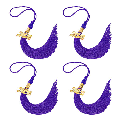 2026 Year Specific Academic Tassels Polyester-Purple 4PCS