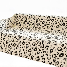 Luxurious Leopard Sofa Cover Machine Washable Couch-Black 130