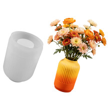 Striped Silicone Vase Molds Professional Silicone Mould For-4