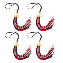 2026 Graduation Tassels Silk Decoration-Red White Black 4PCS