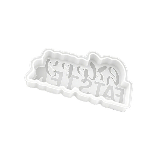 Heart Shaped Happy Easter Silicone Molds for Handmade Candle-B