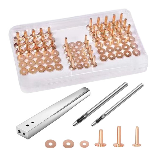 Leather Studs Rivets Set with Installing Tool-specular light