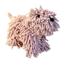 Fun Dog Pattern Handkerchief Highly Absorbent Reusable For-Pink