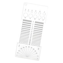 Règle pivotante en acrylique portable, parfaite pour-Transparent