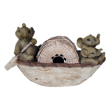Decorative Elephant Coasters Resin Drink Pad With-Earthy yellow