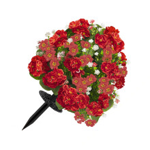 Kunstbloem gesimuleerde plant met staak Realistisch plastic-Rood