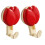 Plastic Mounting Hook Pack Of 2 Without Nails Required For-Red 1