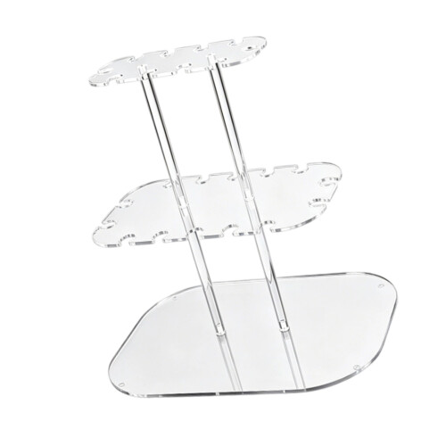 Transparency Acrylic Multilayer Wine Glass Display Stand Elegant