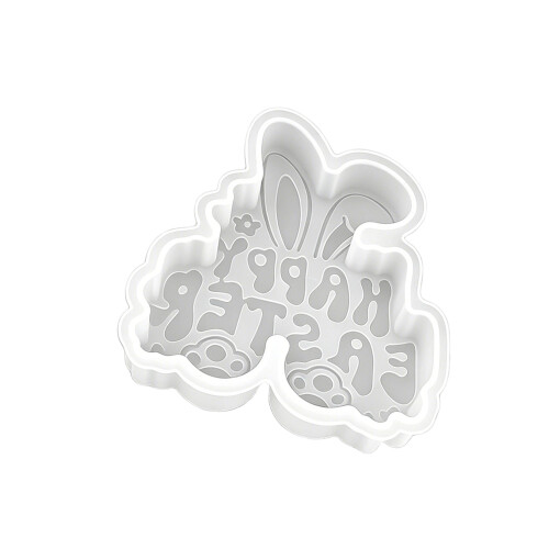 Happy Easter Silicone Molds Heart Shape Silicone Molds for-C