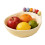 Stainless Steel Fork Fruit Bowl Large Capacity Serving-White 1