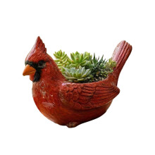 Resin Planter Box Light weight Resins Plant Container for-Red