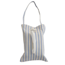 Versatile Cotton Hanging Tissue Storage Bag Convenient -Blue