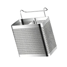 Contemporary Two Tiers Metal Chopstick Stand For Modern-White