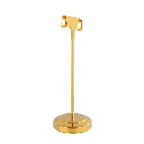 Premium Metal Menu Card Holders Suitable for Buffets-Gold 15cm