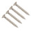 4X 3 String Guitar  String Bridge Bridge Pull String Hard Tail Guitar Bridge Tail 3 String Guitar Replacement Silver 5