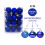 Christmas Ornaments Blue 30mm Shatterproof 24pcs 2