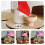Lot de 2 mâts de drapeau de table en métal robuste 6
