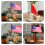 Lot de 2 mâts de drapeau de table en métal robuste 4