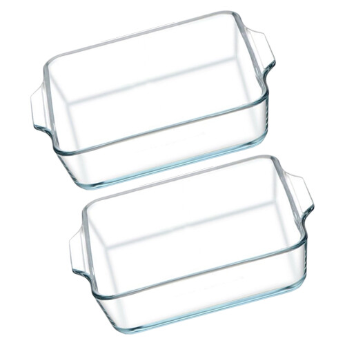 2er-Pack kleines Kochgeschirr aus Glas, Glaskonstruktion,-1,3L