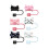 6pcs Elegant Bowknot Straw Toppers Dustproof Lid Straw Caps 1