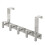 Modern Curved T Bar Door Hook With Nonslip Padding Holds-Silver 1