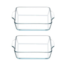 Paquet de 2 petits ustensiles de cuisine en verre, plaque-0,4L