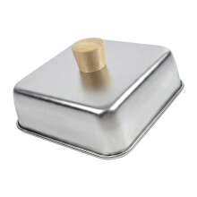 Stainless Steel Cooking Lid With Heatproof Wooden Handle Heat-M