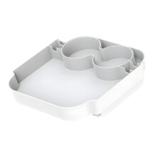 Portable Meal Tray For beach Outings Having Removable-White