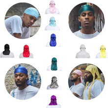 10Pcs Durag Pack, Durags for Men Silky, Silk Durag for Men Women Waves, Satin Du Rag with Long Tail and Wide Straps