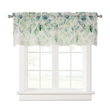 Stylish Green Leaf Pattern Thermal Insulated Curtain-137 45
