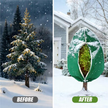 6 Pack Plant Frost Protection Covers,Freeze Blankets with Drawstring for Winter Plant,Tree, Shrub, and Garden Protection