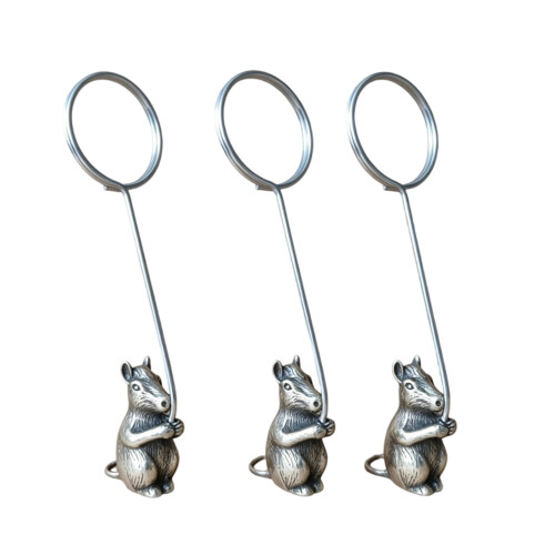 Handgefertigtes Metall-Sternzeichen-Tier-Büroklammer-Set-Pferd