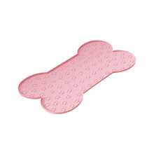 Silicone Feeder Pad for Indoor Raised Edges Feeding Mat-Pink