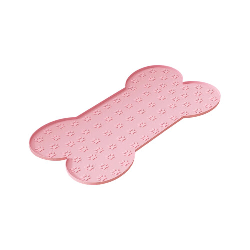 Tapis d'alimentation en Silicone pour bords surélevés-Rose