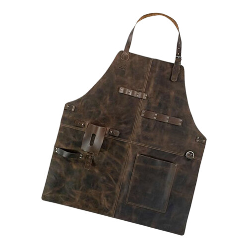 Elegant PU Waist Apron Protective Layer For Cooking Serving